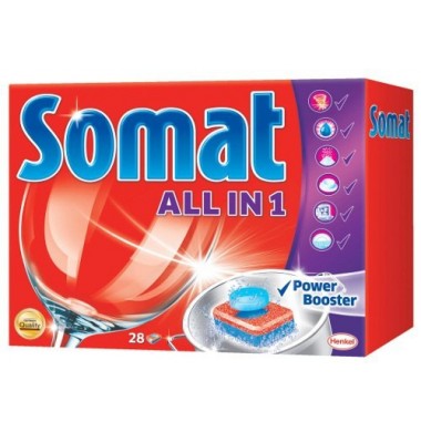 Somat All in 1 Таблетки для Посудомоечных Машин 28 шт