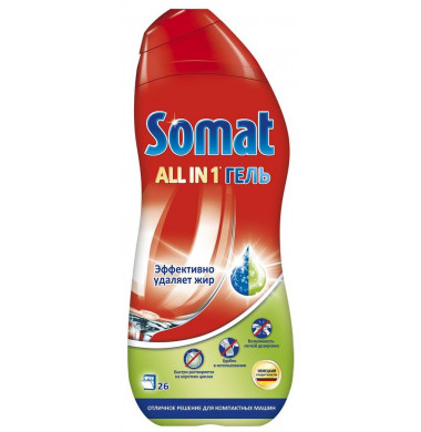 Somat All in 1 Гель для Посудомоечных Машин 650 мл