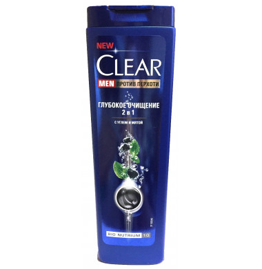 Clear Men Глубокое Очищение 2 в 1 Шампунь и Бальзам 400 мл