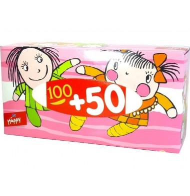 Bella Baby Happy 2-слойные Детские Бумажные Салфетки 150 шт