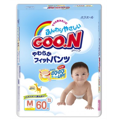 Goon размер M 7-12 кг Трусики-Подгузники 60 шт