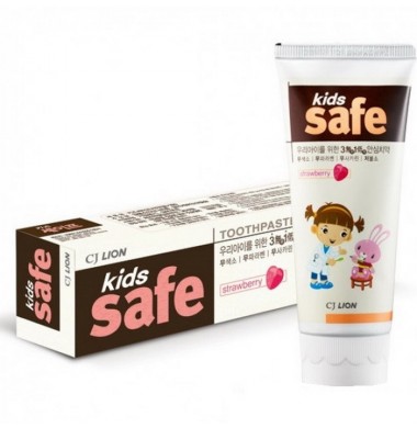 Kids Safe Strawberry Со Вкусом Клубники Детская Зубная Паста 90 г