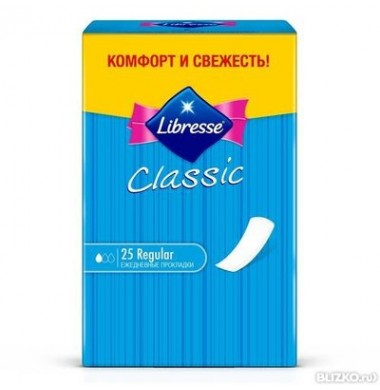 Libresse Classic Regular Женские Гигиенические Прокладки на каждый день 25 шт