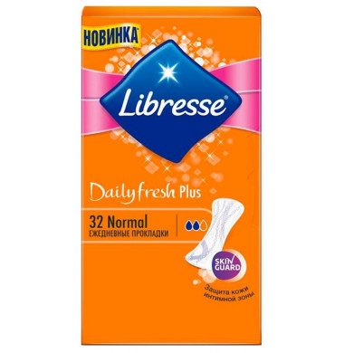 Libresse Dailyfresh Plus Normal Женские Гигиенические Прокладки на каждый день 32 шт
