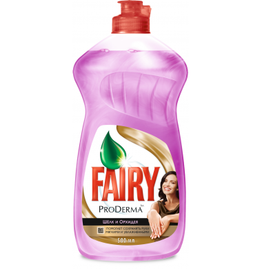 Fairy ProDerma Шелк и Орхидея Жидкость 500 мл