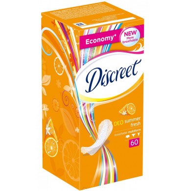 Discreet Deo Summer Fresh Мультиформ Женские Гигиенические Прокладки на каждый день 60 шт