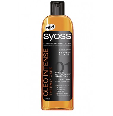 Syoss Oleo Intense Thermo Care Глубокое Восстановление Шампунь 500 мл