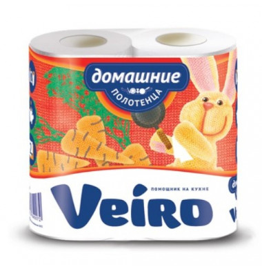 Veiro Домашние 2-слойные Бумажные Полотенца 2 шт
