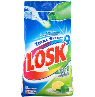 Losk Total System 9 2 в 1 Порошок Автомат 3 кг