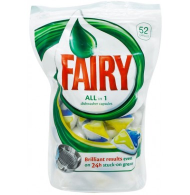 Fairy All in1 Dishwasher Capsules для Посудомоечных Машин 52 шт