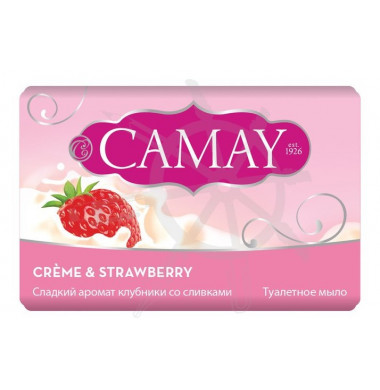 Camay Creme & Strawberry Сладкий Аромат Клубники Со Сливками 90 г