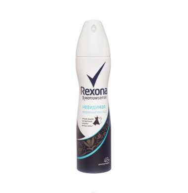 Rexona Motionsence Невидимая  На Черном и Белом Прозрачный Кристалл  Аэрозоль 150 мл