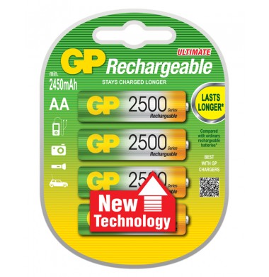 GP Rechargeable 2500mAh AA Аккумулятор 4шт