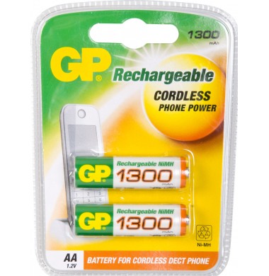 GP Rechargeable 1300mAh AA Аккумулятор 2шт