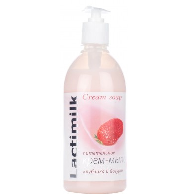 Lactimilk Клубника и Йогурт Жидкое Крем-Мыло 530 мл