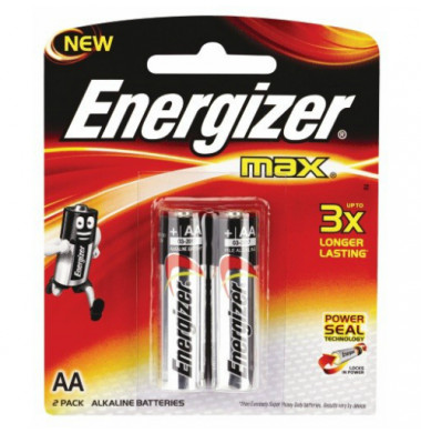 Energizer MAX AA Батарейка 2шт 