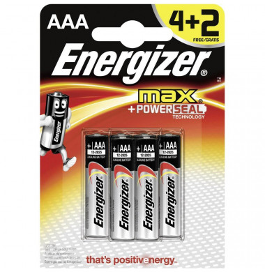 Energizer MAX AAA Батарейка 6шт