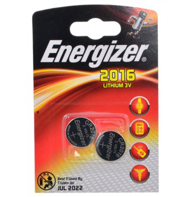 Energizer CR2016 Батарейка 2шт