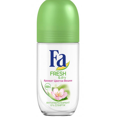 Fa Fresh&Dry Цветок Вишни  Антиперспирант Ролик 50  мл