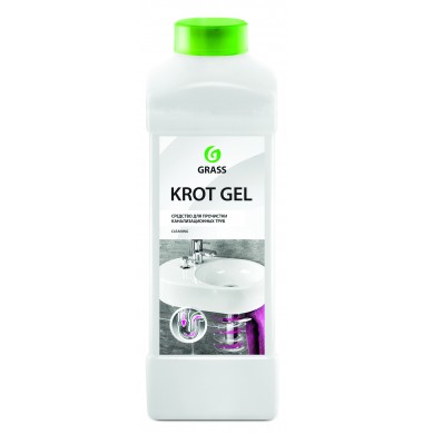 KROT GEL Средство Для прочистки Канализационных Труб 1 л