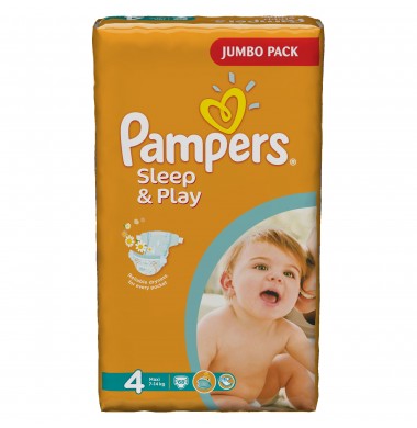 Pampers Sleep & Play Maxi № 4 7-14 кг Подгузники 68 шт
