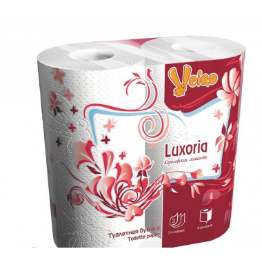 Veiro Luxoria Королевская Мягкость 3-слойная Туалетная Бумага 4 шт 