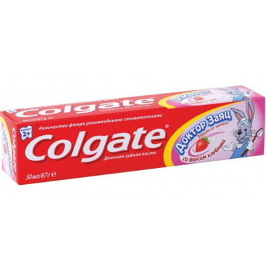 Colgate Доктор Заяц Клубника Зубная Паста 50 мл