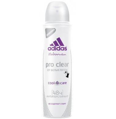 Adidas Cool & Care Pro Clear От Белых Пятен Антиперспирант Аэрозоль 150 мл