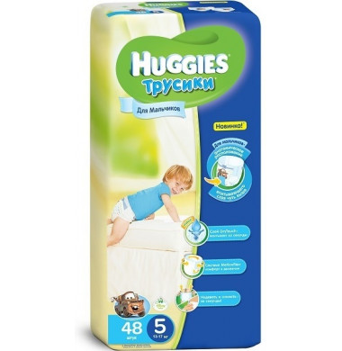 Huggies Для Мальчиков № 5 13-17 кг Трусики-Подгузники 48 шт