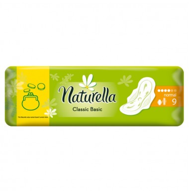 Naturella Classic Basic Maxi Женские Гигиенические прокладки с крылышками 9 шт
