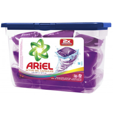 Ariel Active Gel Capsules Color & Style Капсулы Гелевые 16 шт