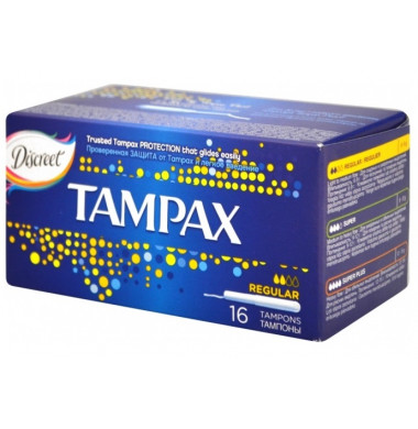 Tampax Regular Тампоны Женские Гигиенические с Аппликатором 16 шт