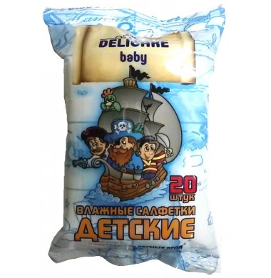 Delicare Лесные ягоды Детские Влажные Салфетки 20 шт