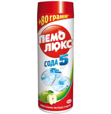 Пемолюкс Сода 5 Яблоко Порошок Универсальный 480 г