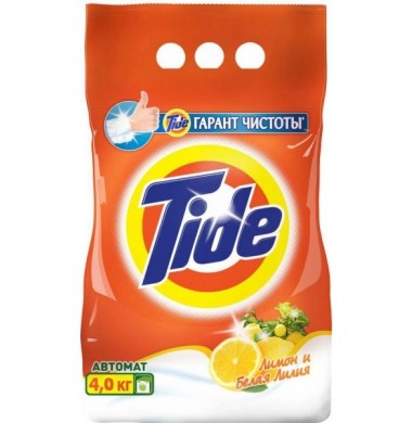 Tide Лимон и Белая Лилия Порошок Автомат 4 кг 