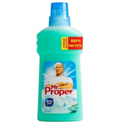 Mr. Proper Горный Ручей и Прохлада Свежесть Ambi Pur Жидкость Моющая 500 мл