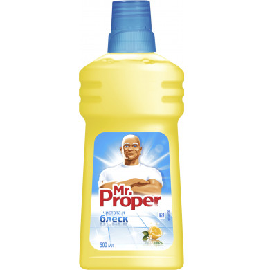 Mr. Proper Лимон Чистота и Блеск Жидкость Моющая 500 мл