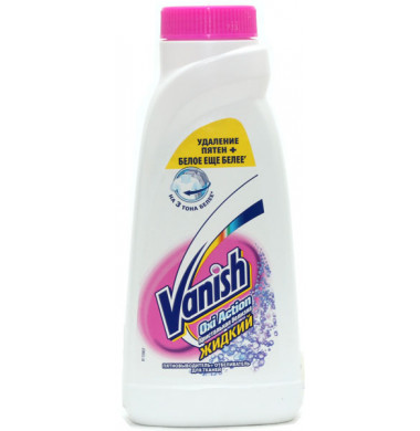 Vanish Oxi Action Кристальная Белизна Пятновыводитель + Отбеливатель Жидкость 450 мл 