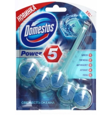 Domestos Power 5  Свежесть Океана Туалетный Блок 