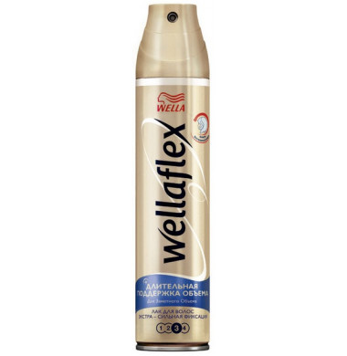 WellaFlex Длительная Поддержка Объема Экстрасильная Фиксация Лак 250 мл 