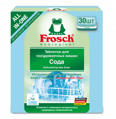 Frosch Сода Таблетки Для Посудомоечных Машин 30 шт