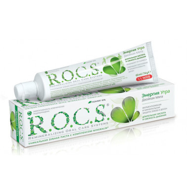 R.O.C.S Энергия Утра Двойная Мята Зубная Паста 60 ml