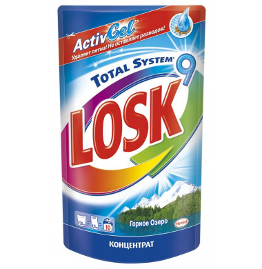 Losk Total System 9 Горное Озеро Актив Гель Сменный Блок 730 мл