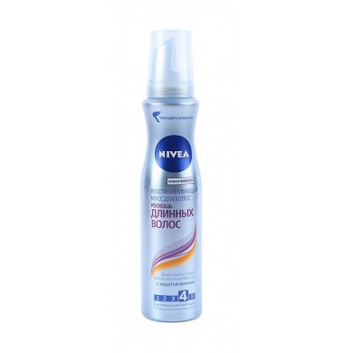 Nivea Роскошь Длинных Волос Экстрасильная Фиксация Восстанавливающий Мусс 150 мл