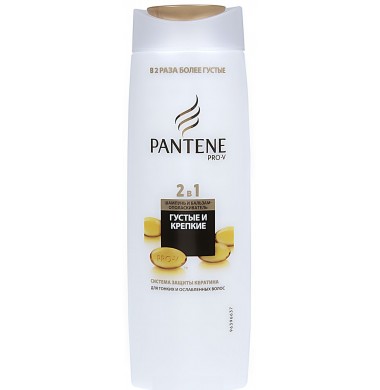 Pantene Pro-V 2 в 1 Густые и Крепкие Шампунь и Бальзам 400 мл