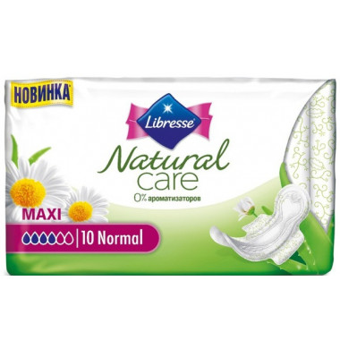 Libresse Care Maxi Normal Женские Гигиенические Прокладки с крылышками 10 шт