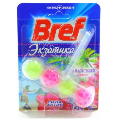 Bref Сила Актив Формула 4 в 1 Гавайский Цветок Туалетный Блок