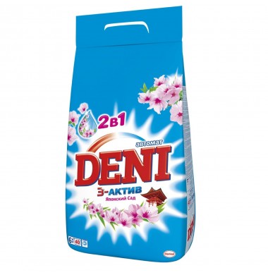 Deni 3-Актив Японский Сад 2 в 1 Порошок Автомат 6 кг 