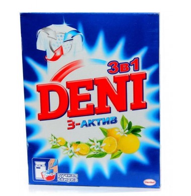 Deni 3-Актив 3 в 1 Порошок Автомат/Ручная стирка 150г 