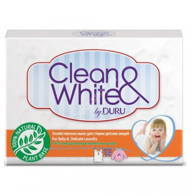 DURU Clean&White Хозяйственное Мыло Для Детских Вещей 125 г